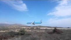 landing on airport of Karpathos