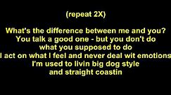 Dr. Dre ft Eminem & Xzibit - What's the Difference (lyrics on screen)