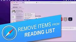 How to Remove Items from Safari Reading List on Mac, iPhone or iPad
