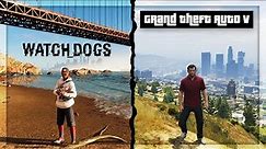 Gta 5 vs Watch Dogs 2! Side by Side Comparison