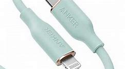 Anker USB-C to Lightning Cable, 641 Cable (Mint Green, 6ft), MFi Certified, Powerline III Flow Silicone Fast Charging Cable for iPhone 13 13 Pro 12 11 X XS XR 8 Plus (Charger Not Included)