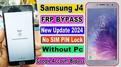 Samsung J4 FRP BYPASS | Samsung J4-Sm-J400 Google Account/FRP Bypass 2024 | NO Sim Lock | Without PC
