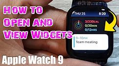 Apple Watch 9: How to Open and View Widgets
