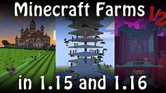 All Minecraft Farms updated for Minecraft 1.15/1.16 [Fun Farms Special 1/2]