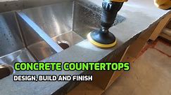 HOW TO MAKE "POURED-IN-PLACE" CONCRETE COUNTERTOPS--HOW TO BUILD THE FORMS / POUR CONCRETE & FINISH