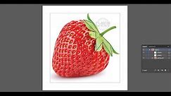 How to create a vector drawing of a strawberry using Adobe Illustrator