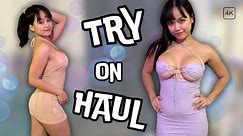 [4K] 🔥FULLY Transparent Clothes ⚡️Try-on Haul ft. Asias