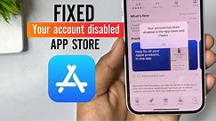 How To Fix Your Account Has Been Disabled in The App Store And iTunes |Fix account has been disabled