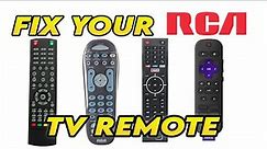 How To Fix Your RCA TV Remote Control That is Not Working