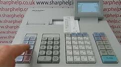 Sharp Cash Register Programming Instructions