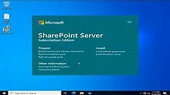 install SharePoint server subscription edition 2022 onpremise step by step
