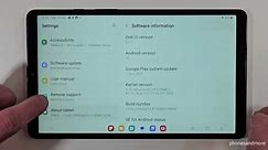 Samsung Galaxy Tab A9: How to enable the Developer Options? for USB Debugging etc.