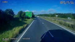 Dashcam footage from a lorry driven by Michal Kopaniarz who caused a crash which killed three people