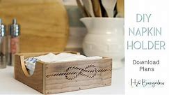 How To Make A Napkin Holder Out Of Wood