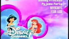 "Princess Pajama Party" on The Disney Channel Promo (2003)