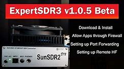 ExpertSDR3 v1.0.5 Beta | Download and setting up App Pass Thru and Port Forwarding | Remote HF