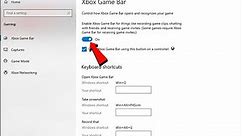How to enable xbox game bar using xbox controller in windows 10