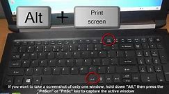 How To Take a Screenshot on Acer laptop
