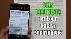 Built-In DOCUMENT SCANNER for your Samsung Galaxy Smartphone (S20, Note 10, S10, etc)