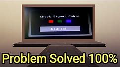 How To Solution Check Signal Cable | Problem Solve Check Signal Cable |
