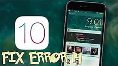 Update iOS 10 Failed, how to fix error when update iPhone iOS 9 to iSO 10.0.1