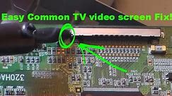 Common easy LCD TV fix: bad picture screen rainbow colors