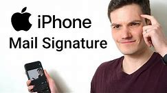 How to Add Mail Signature on iPhone