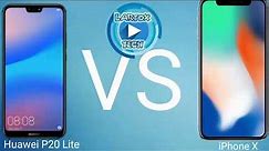 Huawei P20 Lite VS iPhone X 📱 Comparison