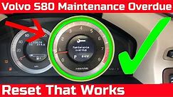 How To Reset Maintenance Overdue on a Volvo S80 ( V60 S60 XC60 V70 XC70 )