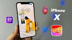 iPhone X on iOS 17 - New Update || How to update iPhone X on iOS 17.4.1