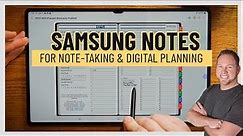 How to use Samsung Notes For Note taking and Planning
