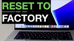 How To Factory Reset A MacBook Pro ?