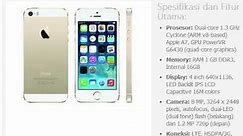 Harga HP: APPLE iPhone 5S Gold 16GB