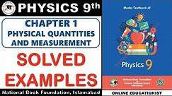 Solved Numerical Examples | Chapter 1 | Physical Quantities & Measurement | New Book | NBF