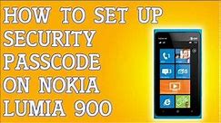 How To Set Up Security Passcode On Nokia Lumia 900