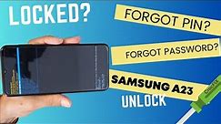 Samsung A23 Unlock - Factory Reset - Hard reset - Erase - Wipe - Remove Password