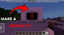 How to make a Netflix TV in Minecraft?
