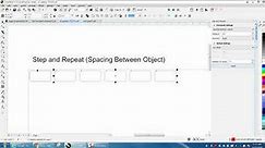 Corel Draw Tips & Tricks Step & Repeat Spacing Between Object