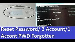 how to Reset Forgotten Password of one out of Multiple User Administrator Account on Windows PC