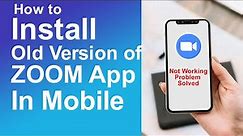How to Install Old Version of Zoom App | Voice Cracking on Zoom Meeting Login Failed Problem Solved