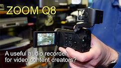 Zoom Q8 audio/video recorder - Using it as a audio recorder for video?