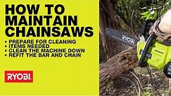 RYOBI: How to - Basic maintenance for chainsaws and pole pruners