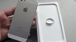 White iPhone 5 unboxing and first look