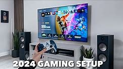 My 2024 Gaming Setup & Living Room Tour!