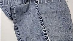 DIY RESTYLE OLD JEANS IN A FEW MINUTES SEWING HACKS