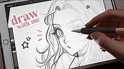 draw with me ♡ real time sketching session ✦ [chill ambience]
