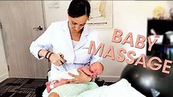 How to do BABY MASSAGE at home to relieve COLIC (gas) | Chiropractic Adjustment by Dr. Kamilla Holst