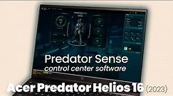 Predator Sense Overview | Acer Predator Helios 16 (2023) | RTX 4080