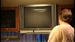 How to remove your old RV TV (National RV) Tropical 2008