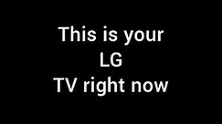 How to fix a LG TV that turns on with a black screen